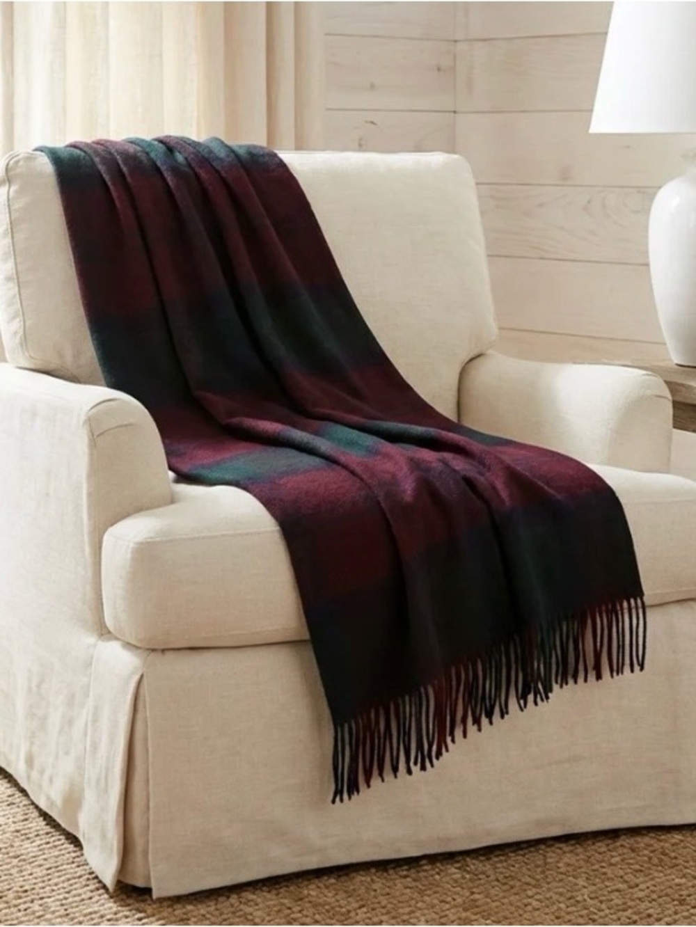 Highland Tweeds Lindsay Pattern Wool Blanket